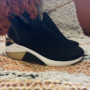 Mark Nason Black and Gold Women's Sneakers